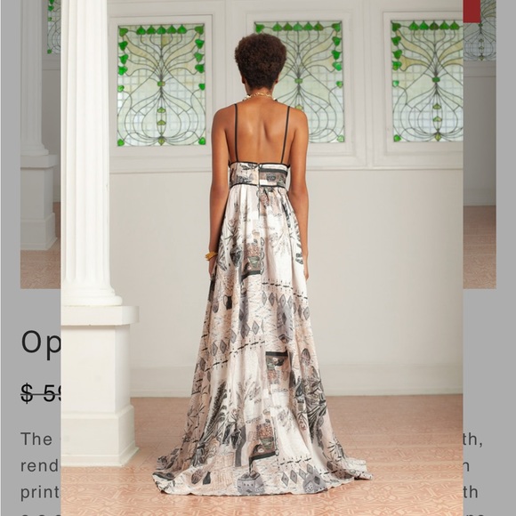 Isla & White bohemian resort maxi dress nwt Ophelie Dress Galerie Blanc wedding - Picture 4 of 12